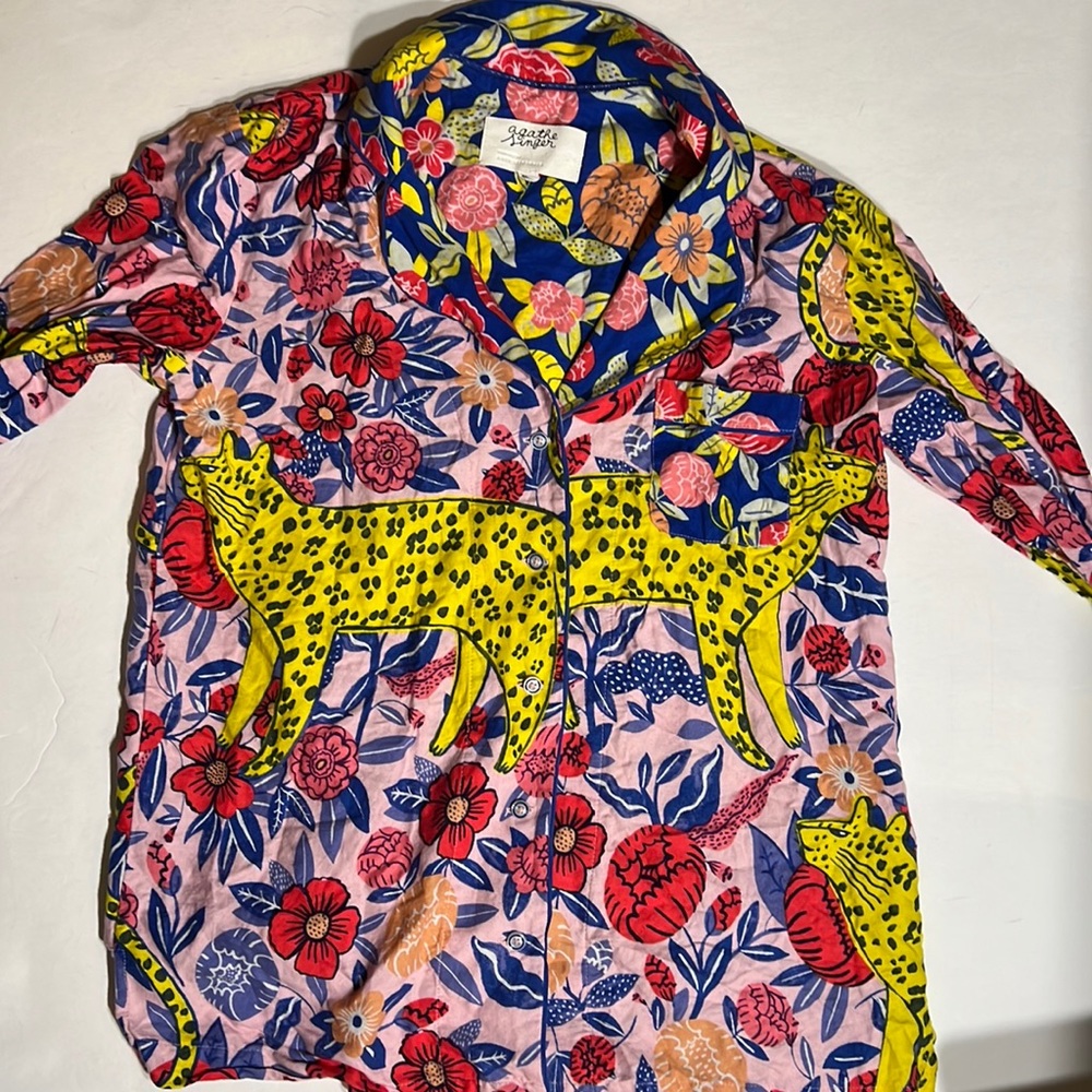 Agathe Singer button down pj top